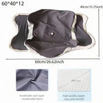 support cervical ergonomique gris doux tissu petit points confortable zip lit maison