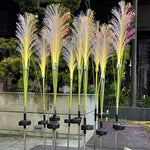 lumière artificielle verte feuilles blanches lumineuses moderne vacancesextérieur decoration solaire ip65 abs led