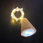 décoration festive guirlande lumineuse bois cordon marron clair conique simple rustique 10pcs