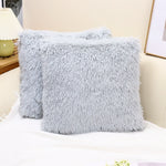 taies d'oreiller blanches modernes non toxiques 100% polyester 18x18 pouces pack fixés respectueux environnement