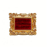 support bijoux or vert blanc ornements baroques velours classique baroque