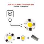 LED Chip COB 3W 5W 7W 10W 12W Blanc Blanc Chaud Sans Pilote DIY
