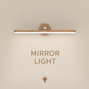 veilleuse led bois rectangle moderne interrupteur tactile rechargeable miroir avant chambre lumière blanche chaude