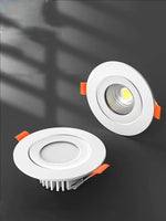 spots led blancs modernes 3w 220v grille refroidissement rond lisse 40 60mm