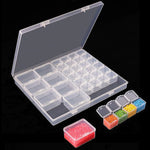 boîtes rangement transparentes clips fermeture organisation diy mosaïque bijoux électroniques petits objets modernes