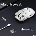 souris jeu cuir antidérapant graphique blanc moderne adhésif feuillets antidérapants cable usb bluetooth