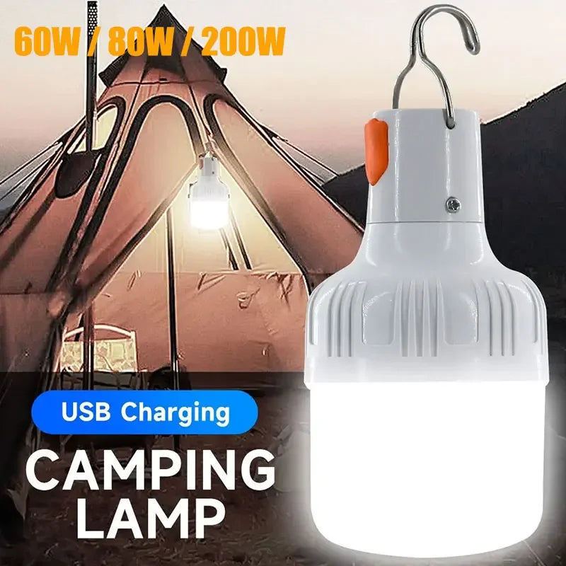 lumière led portable rechargeable camping vintage barbecue urgenceextérieur translucent abs verticalrainures