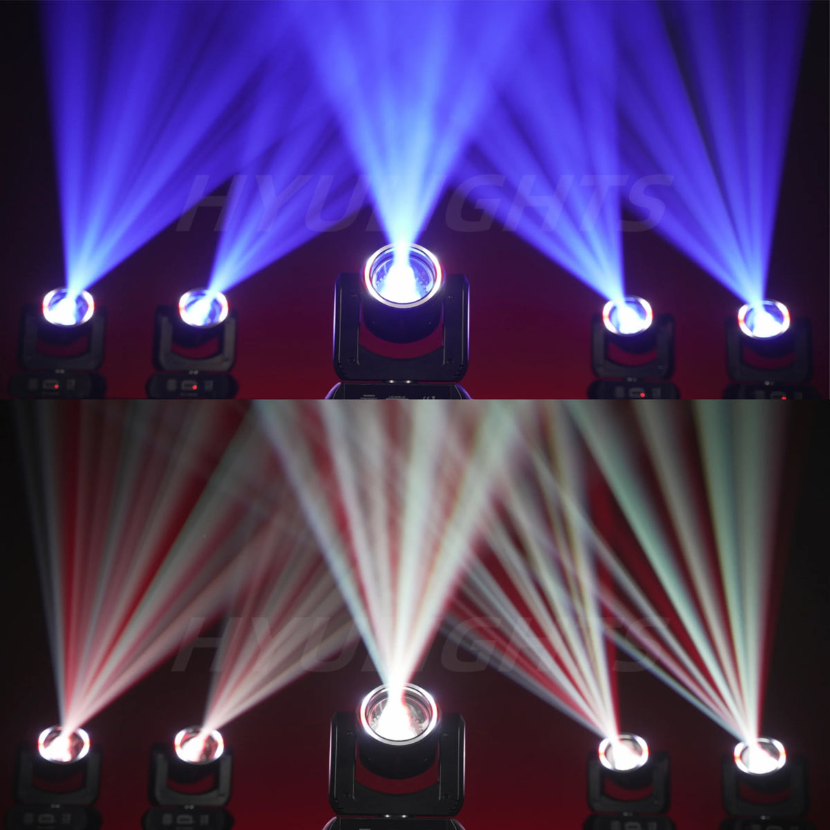 projecteur led noir professionnel dmx 180w effet halo strobo 3d prisme