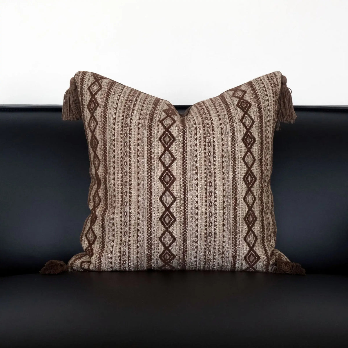 housses coussins carrés nordique motif chevaux géométrique beige marron adhésifs modernes decoration maison voiture