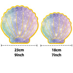 vaisselle jetable sirène violet bleu paillettes assiettes gobelets serviettes mariage anniversaire festives