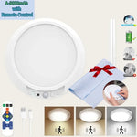 plafonnier led blanc moderne aimanté télécommande charge usb 24w flux luminescent 60249