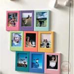 cadres photo aimants colorés motifs mignons figurines animaux décors murales photos variées transparents kpop