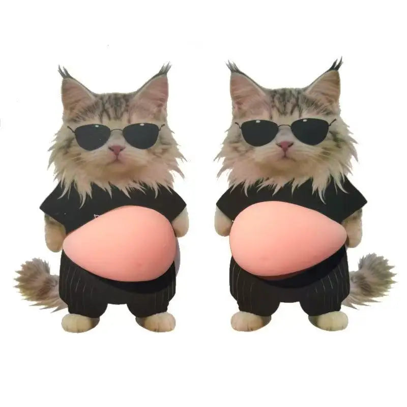 aimants réfrigérateur dessin animé chien chat orange gris rose mignon cartoon