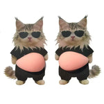 aimants réfrigérateur dessin animé chien chat orange gris rose mignon cartoon