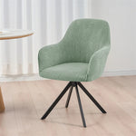 housse chaise gris rayures moderne élastique poignées salle manger mariage banquette cuisine