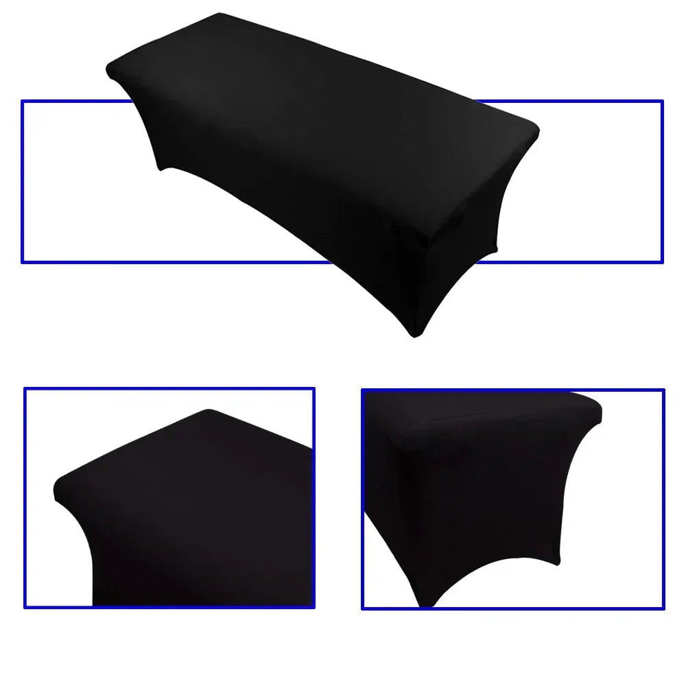 housse table pliante noire moderne élégante non tissée 183cm 76cm relaxation spa