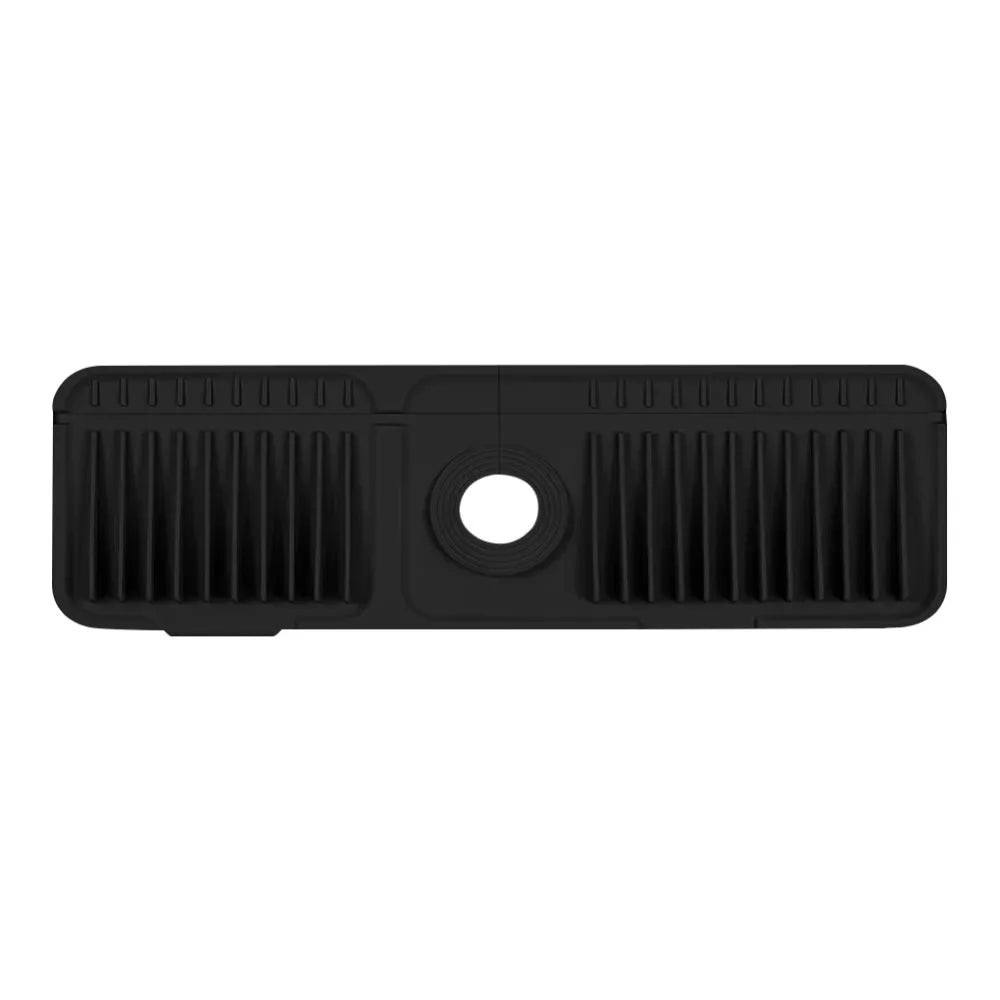 support vaisselle évier adhésif rose clair gris clair rayures verticales moderne rapide drainage silicone