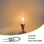 ampoules halogènes transparentes opalescentes base g4 coniques dimmables 2800k 10w 20w 10pcs 50pcs 100pcs