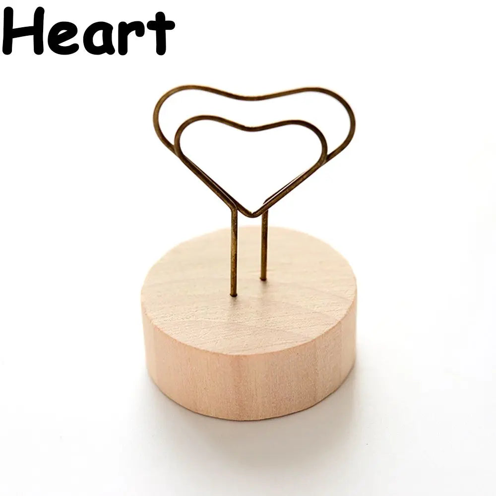 clips papier noir forme voiture oiseau étoile cœur minimaliste support bois