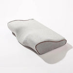 taie d'oreiller microfibre bleu foncé coussin ergonomique jacquard respectueux environnement