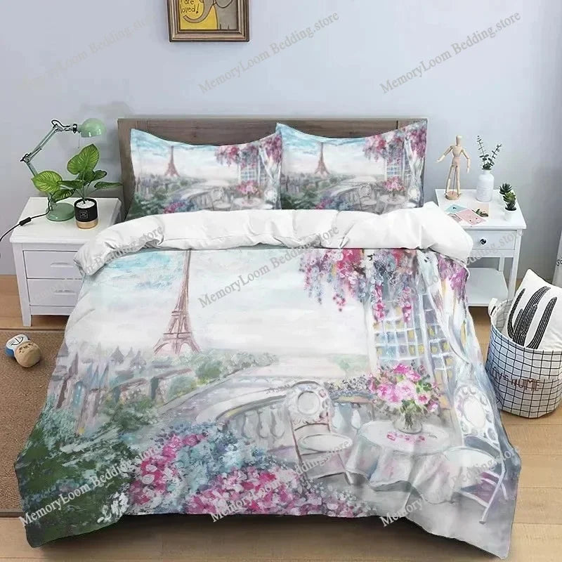 Ensemble de literie vintage tour anglaise