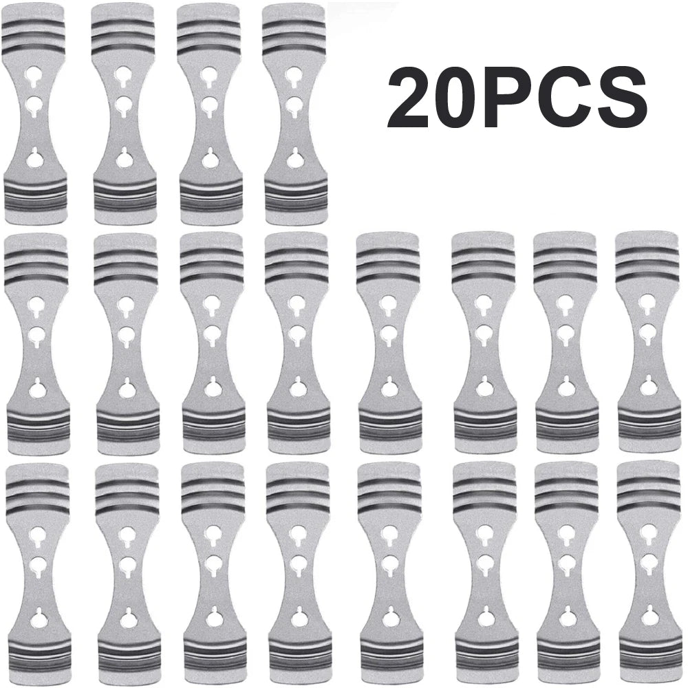 supports bougies acier inoxydable centrage diy fabrication moderne lignes horizontales gravées clips wick holders