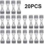 supports bougies acier inoxydable centrage diy fabrication moderne lignes horizontales gravées clips wick holders