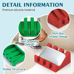 support savon silicone vert rouge moderne salle bain cuisine durable auto drainant éponges