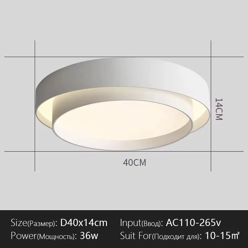 plafonnier led moderne rond noir doré lampe salon chambre intensité réglable dimmable