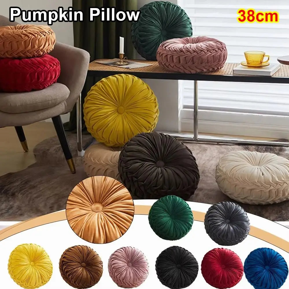 coussin rond plissé durable coton respirant anti décubitus orange rouge vert rose gris bleu