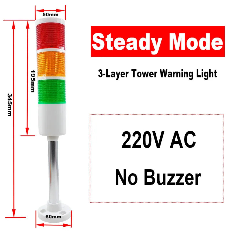 ampoule led rouge orange vert indicateur signal moderne rayures horizontales fixation