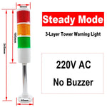 ampoule led rouge orange vert indicateur signal moderne rayures horizontales fixation