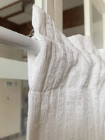 rideau blanc opaques rayures horizontales classique tringle polyester moderneextérieur floatwindow