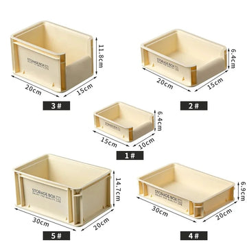 boîtes rangement vert olive modernes plastique opaques épaisse industriel 15x10x6.4cm