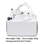 lunettes travail simili cuir blanc noir ceinture ajustable moderne câble alimentation