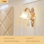 lustre doré cristal fleurs classique baroque salon encastrée led 2000lm 82000lm