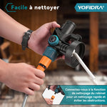 pistolet peinture électrique sans fil bleu noir batterie débit caoutchouc refroidissement orifices comparison flacons