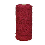 corde macramé coton 100m 3mm texturée artisanale verte rose jaune bleu clair craft deco
