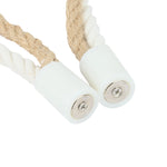 anneaux rideau tressés chanvre gris beige aimants facile utiliser décoration moderne rustique