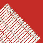 bande led 730mm blanc points noirs rouges moderne connecteurs dorés 3v