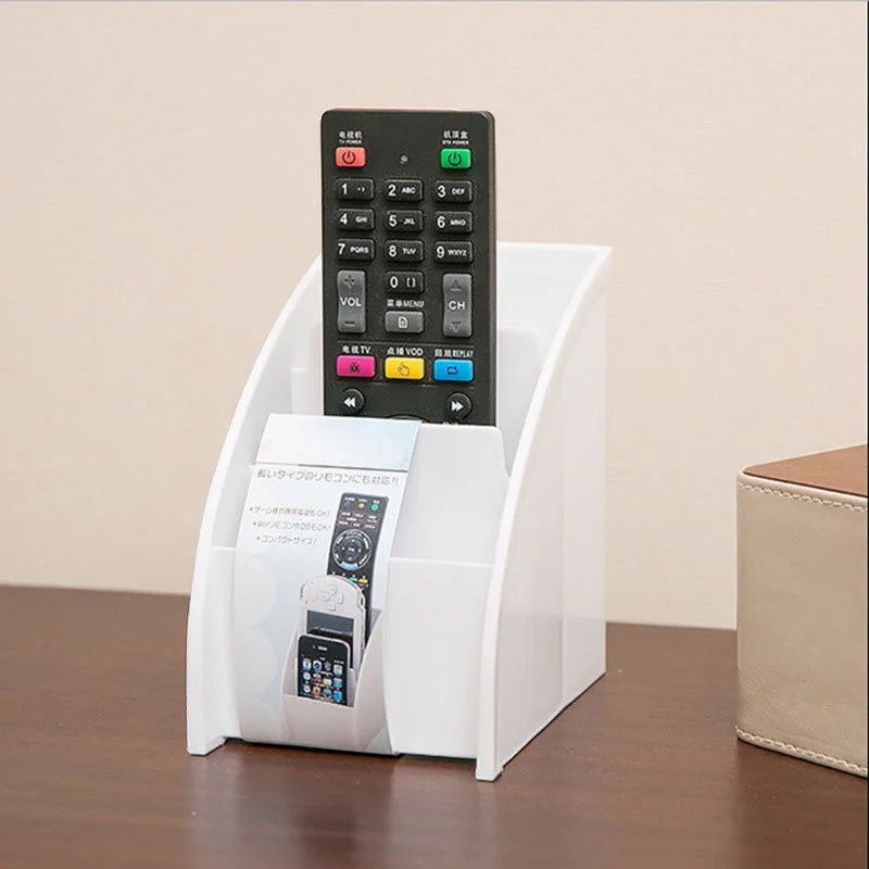 support télécommandes moderne noir blanc marron boîtes rangement salon