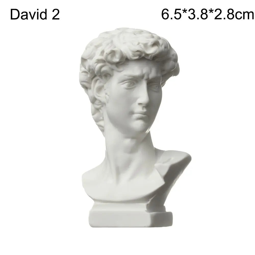 buste sculptural résine blanc détails antiques classiques décoration intérieure alexander beethoven athena chopin