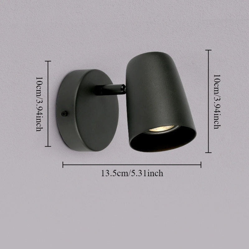 applique murale moderne minimaliste bronze noir blanc éclairage quotidien chambre cuisine salle manger étude