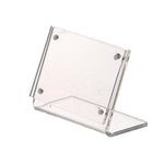 support présentation moderne transparent cartes étiquettes prix 100x150mm 120x80mm