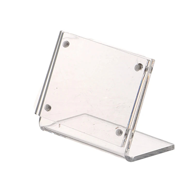 support présentation moderne transparent cartes étiquettes prix 100x150mm 120x80mm