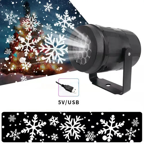 projecteur led flocons neige père noel bonhomme renne decoration noel 5v usbextérieur moderne
