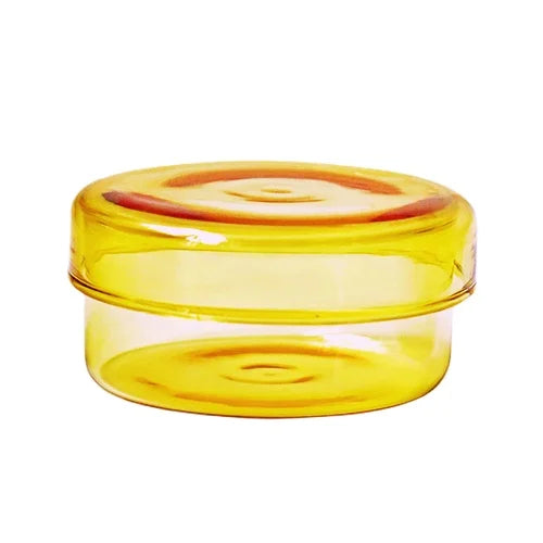 boîtes bijoux verre transparentes modernes différentes couleurs anneaux boucles d'oreilles.storage container with lid