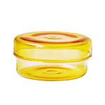 boîtes bijoux verre transparentes modernes différentes couleurs anneaux boucles d'oreilles.storage container with lid