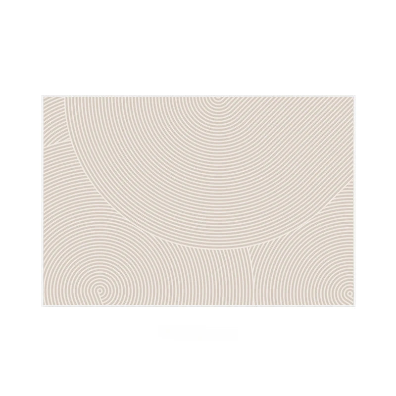 Motifs géométriques ondulés et répétitifs dans des tons de beige, créant une texture visuelle apaisante et élégante.