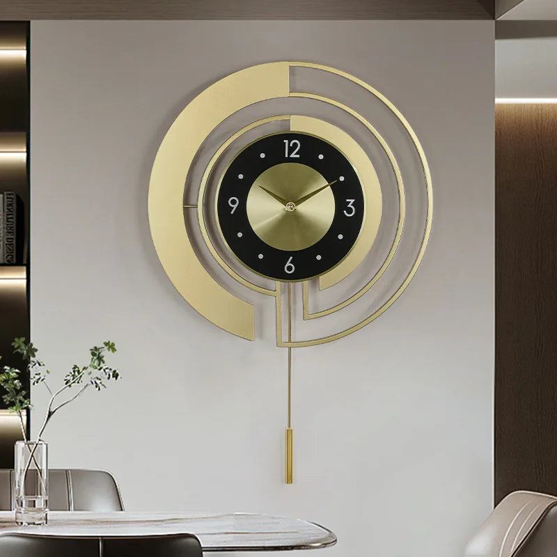 Horloge murale silencieuse métal blanc Ombre Interieur